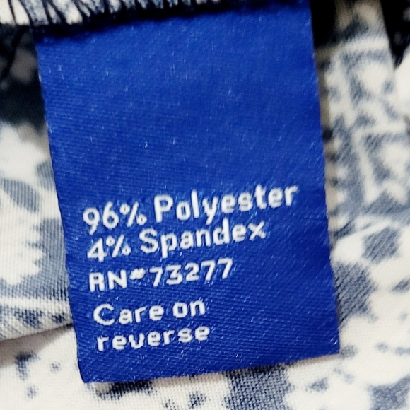 Womans Apt 9 Size Small Blue White Boho Spring Summer Shift Dress With Pockets - Picture 8 of 10